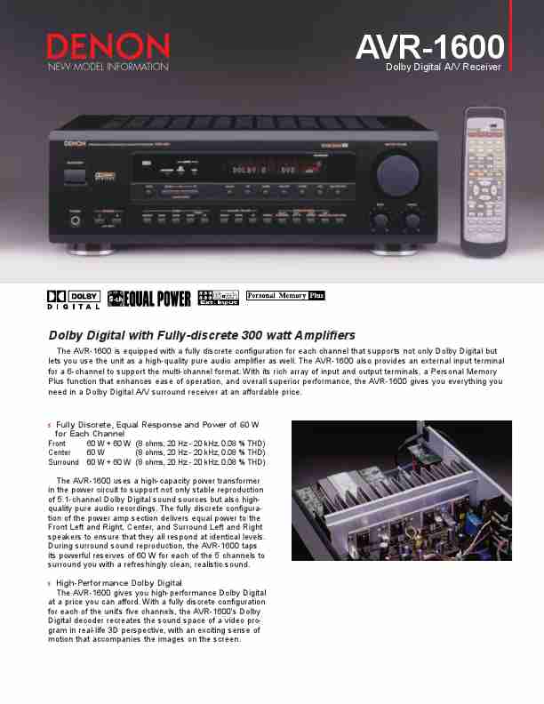Denon Stereo System AVR-1600-page_pdf